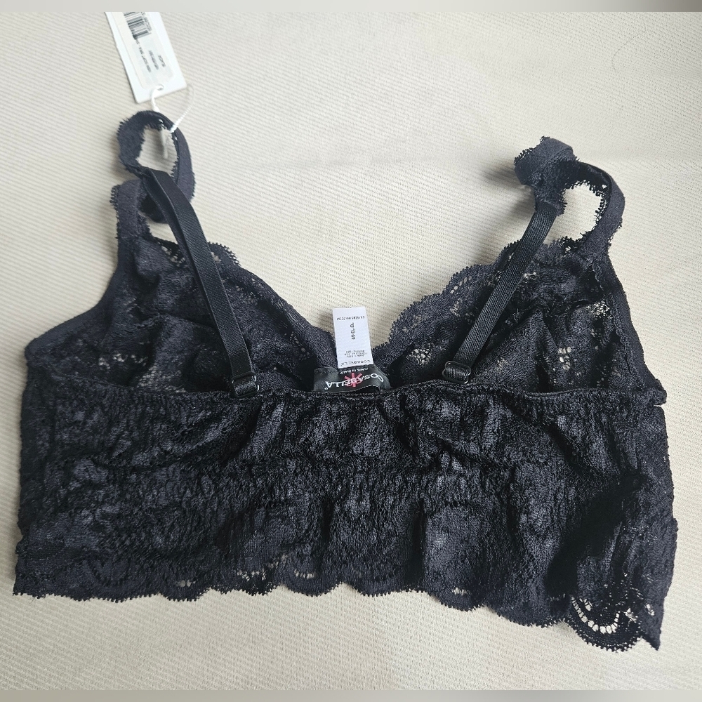 NWT Cosabella Size S Black Lace Soft Bra - Picture 3 of 3